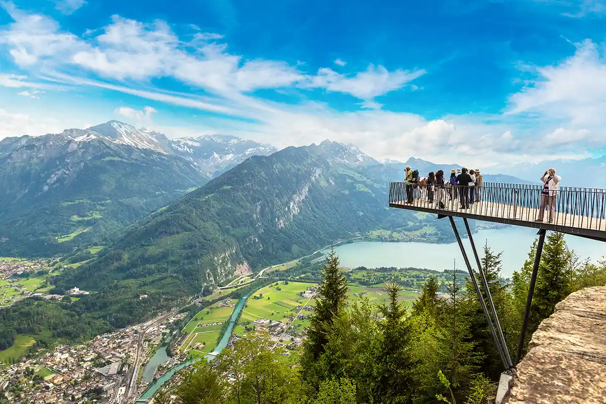 Observation Desk Harder Kulm, Interlaken view